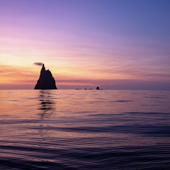 Balls Pyramid<br>at Sunrise